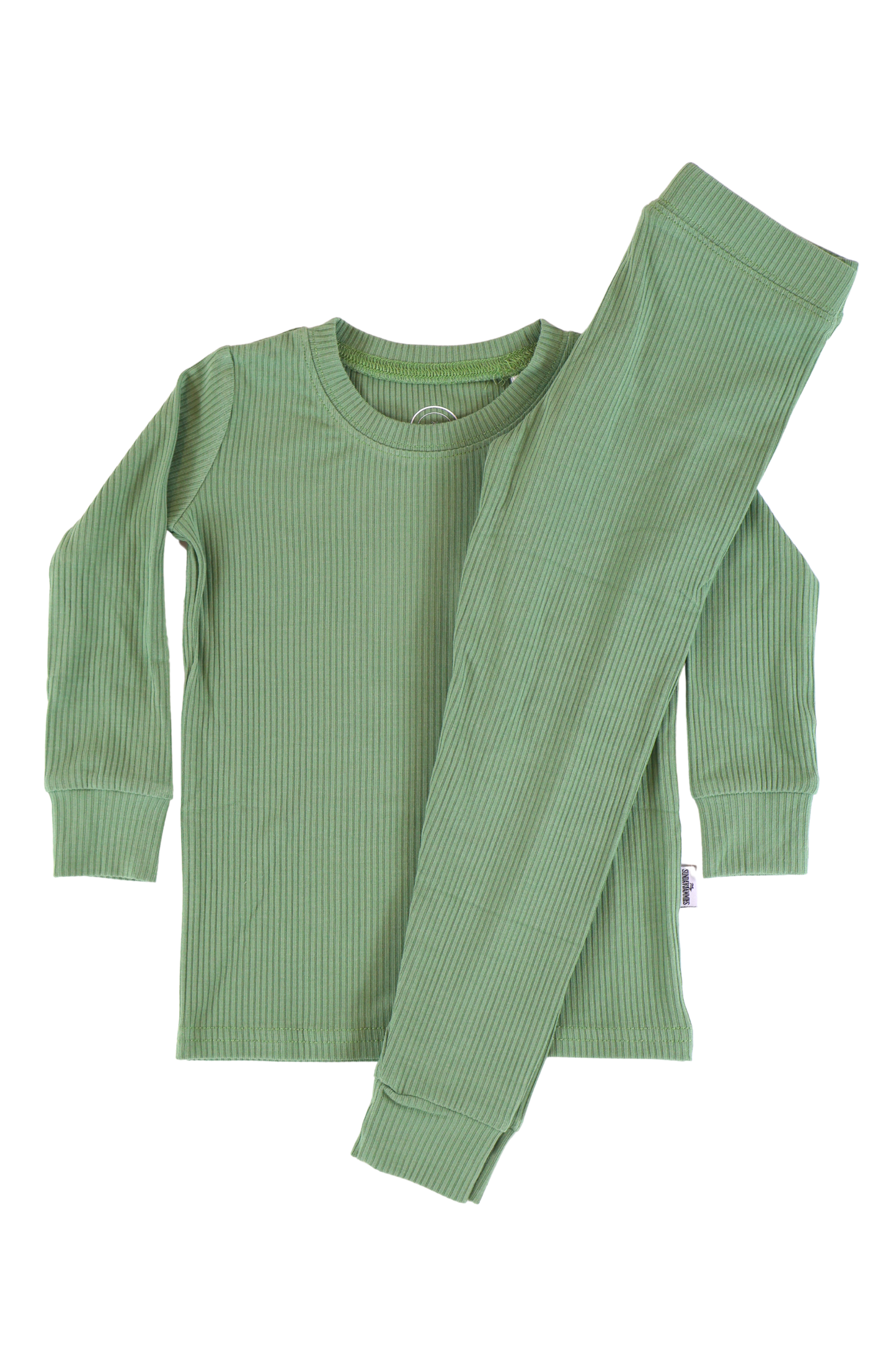 Sweet Sage Ribbed Two-Piece Jammies