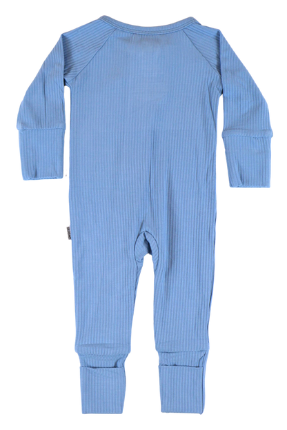 Midnight Sky Ribbed Zipper Jammies