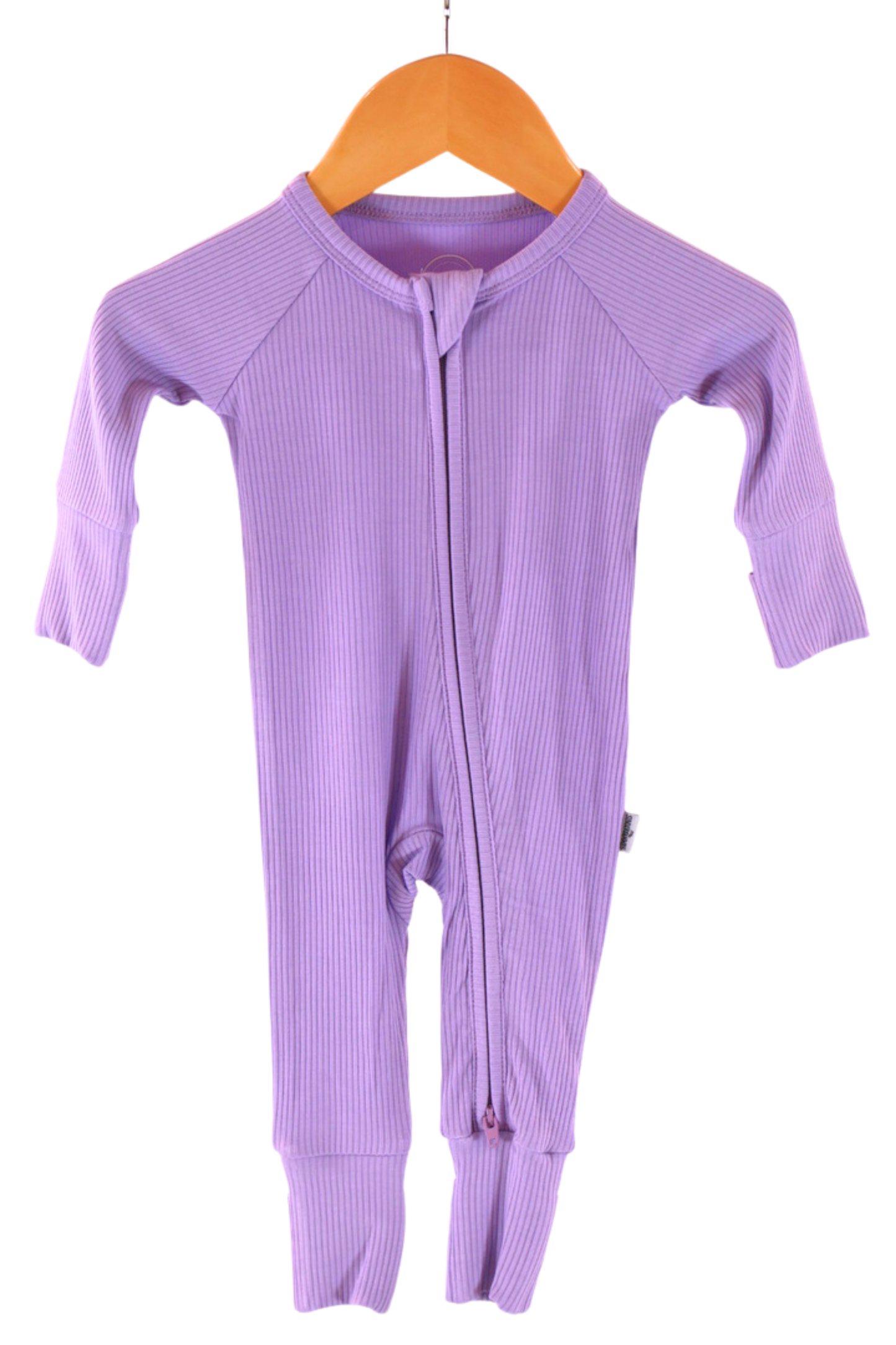 Lavender Dreams Ribbed Zipper Jammies