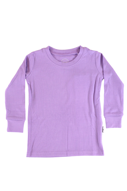 Lavender Dreams Ribbed Two-Piece Jammies